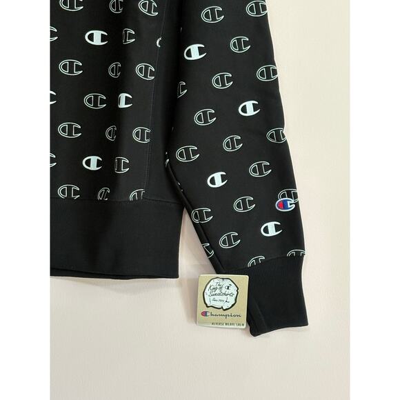 Champion Reverse Weave Sweatshirt in Black & White Size Small NWT - Picture 5 of 6